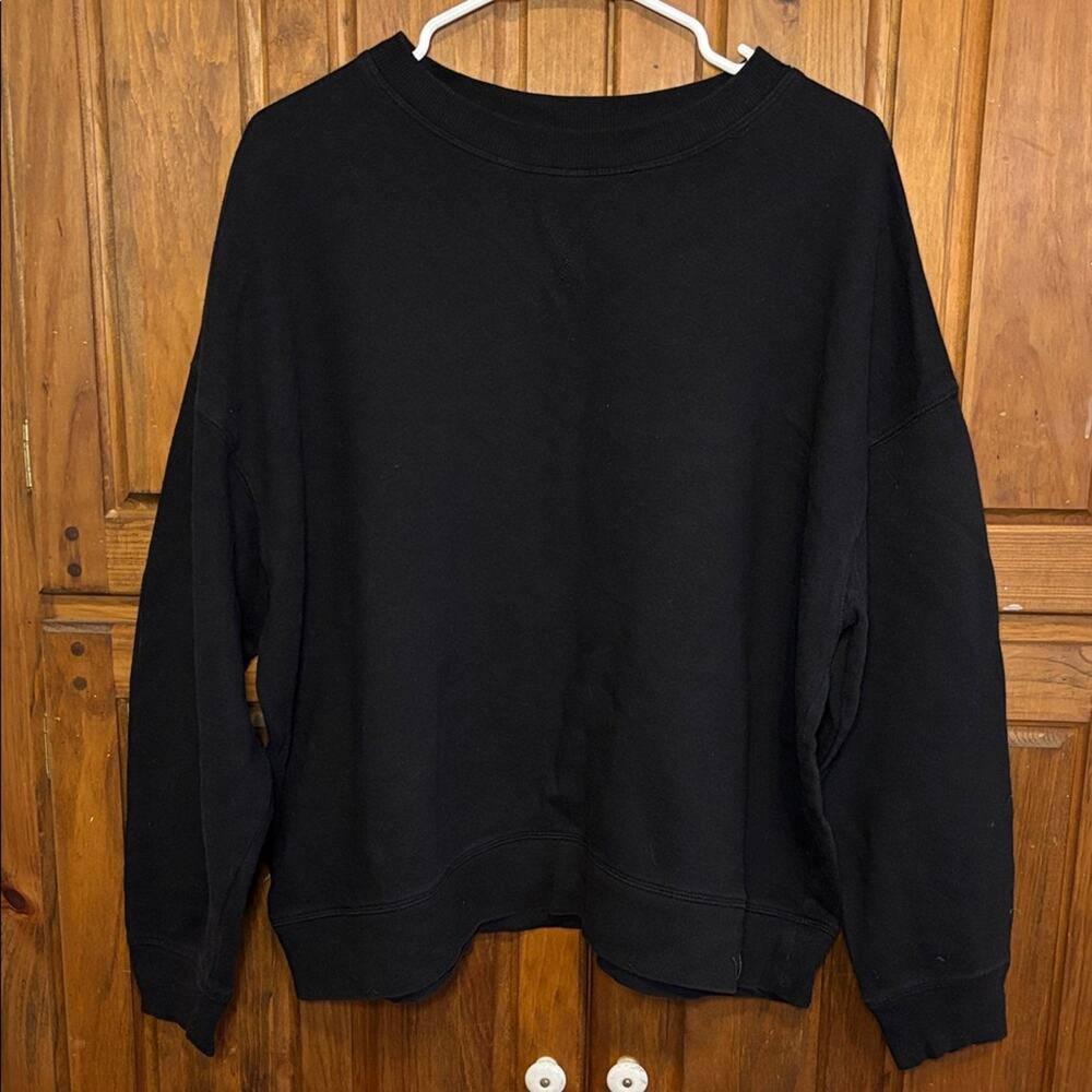 So Women’s Black Crewneck Casual Classic Pullover Sweatshirt Size 3X